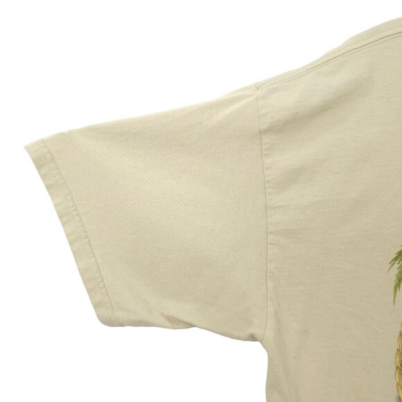 Walt Disney World Animal Kingdom Graphic T Shirt L Beige Elephant Palm Trees - Picture 15 of 16